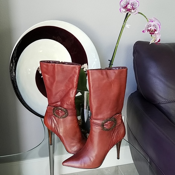 CARLOS by Carlos Santana Knight-Brandy Boots - Picture 2 of 8